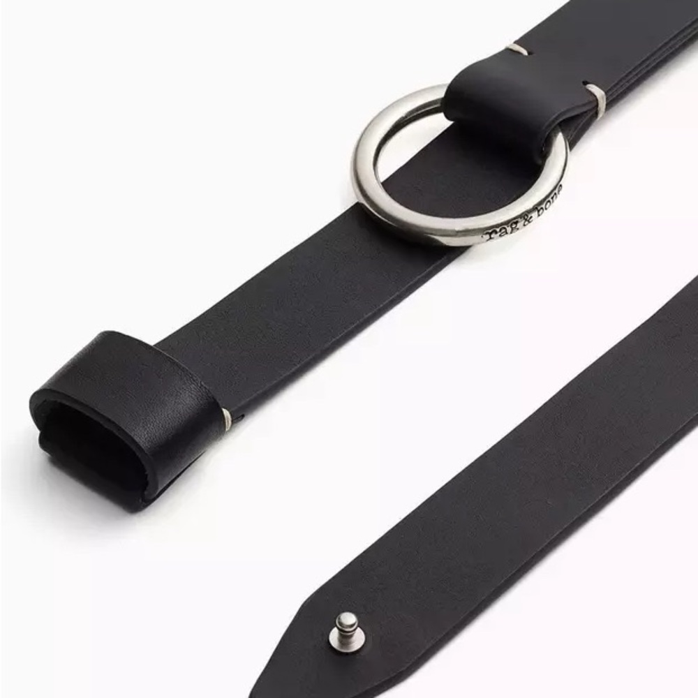 Rag & Bone Arc Leather Circle Belt